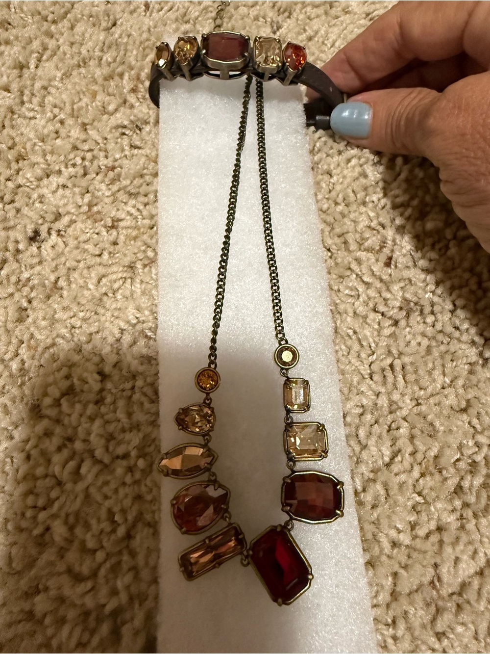 Touchstone Multi-Stone Crystal Necklace and Bracelet set Swarovski
